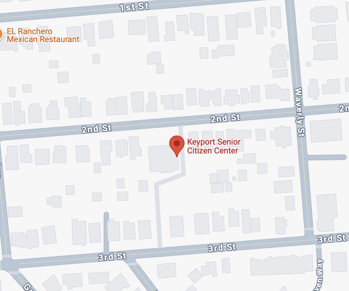 Map preview of senior center location